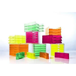 Styro swingbox NEONline mit 5 Schubladen Gehäuse transparent,Schubladen neon-pink  