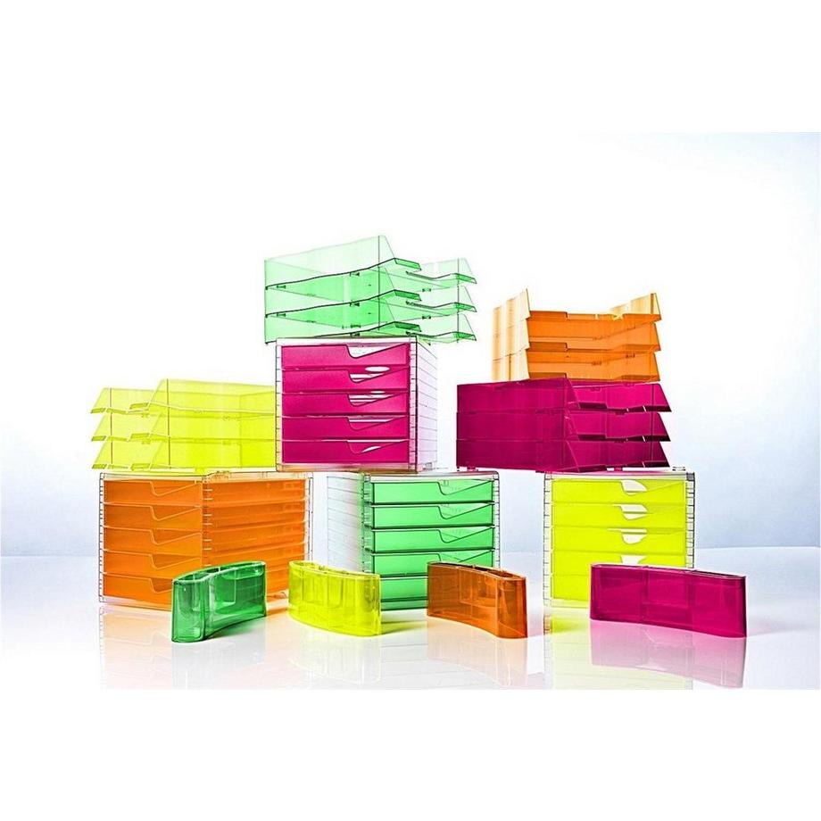 Styro STYRO styroswingboxlight NEONline 275-8430.226 neon-pink/transparent 5 Fächer  