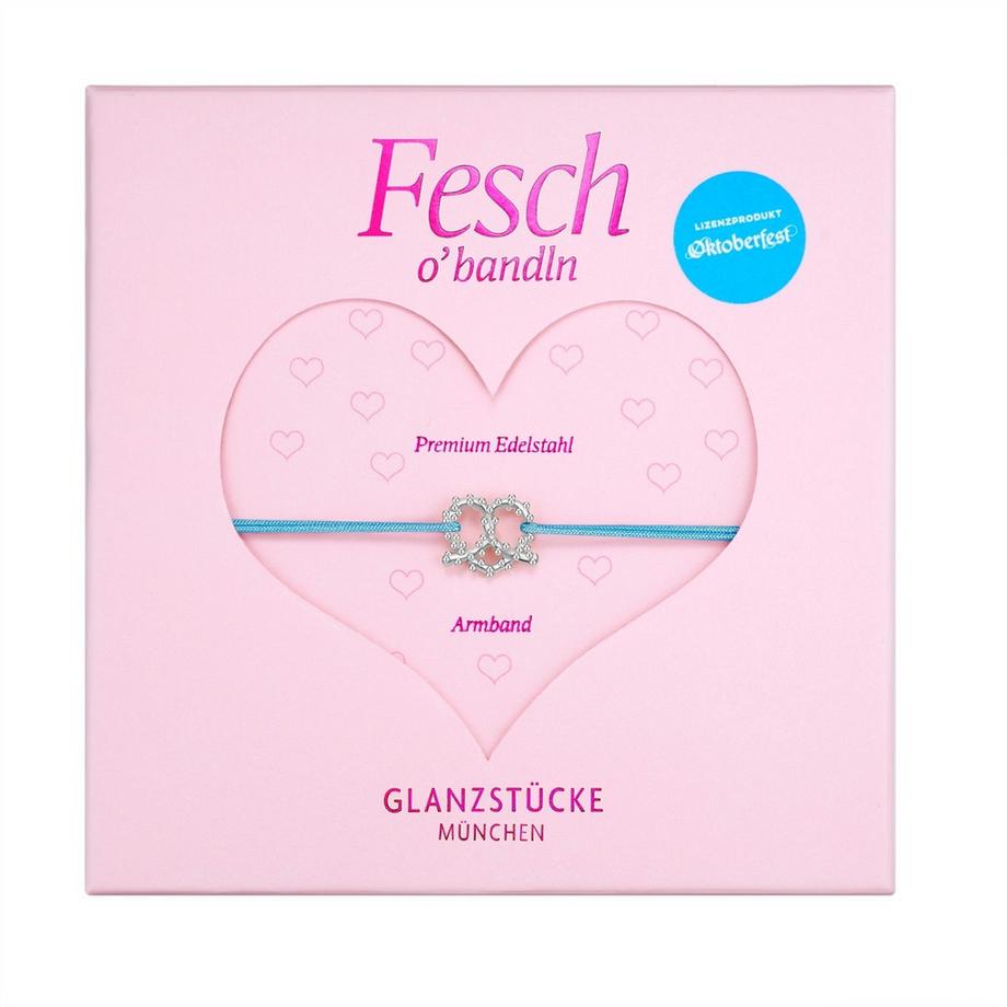 Glanzstücke München  Oktoberfest Armband Herz-Breze Edelstahl 