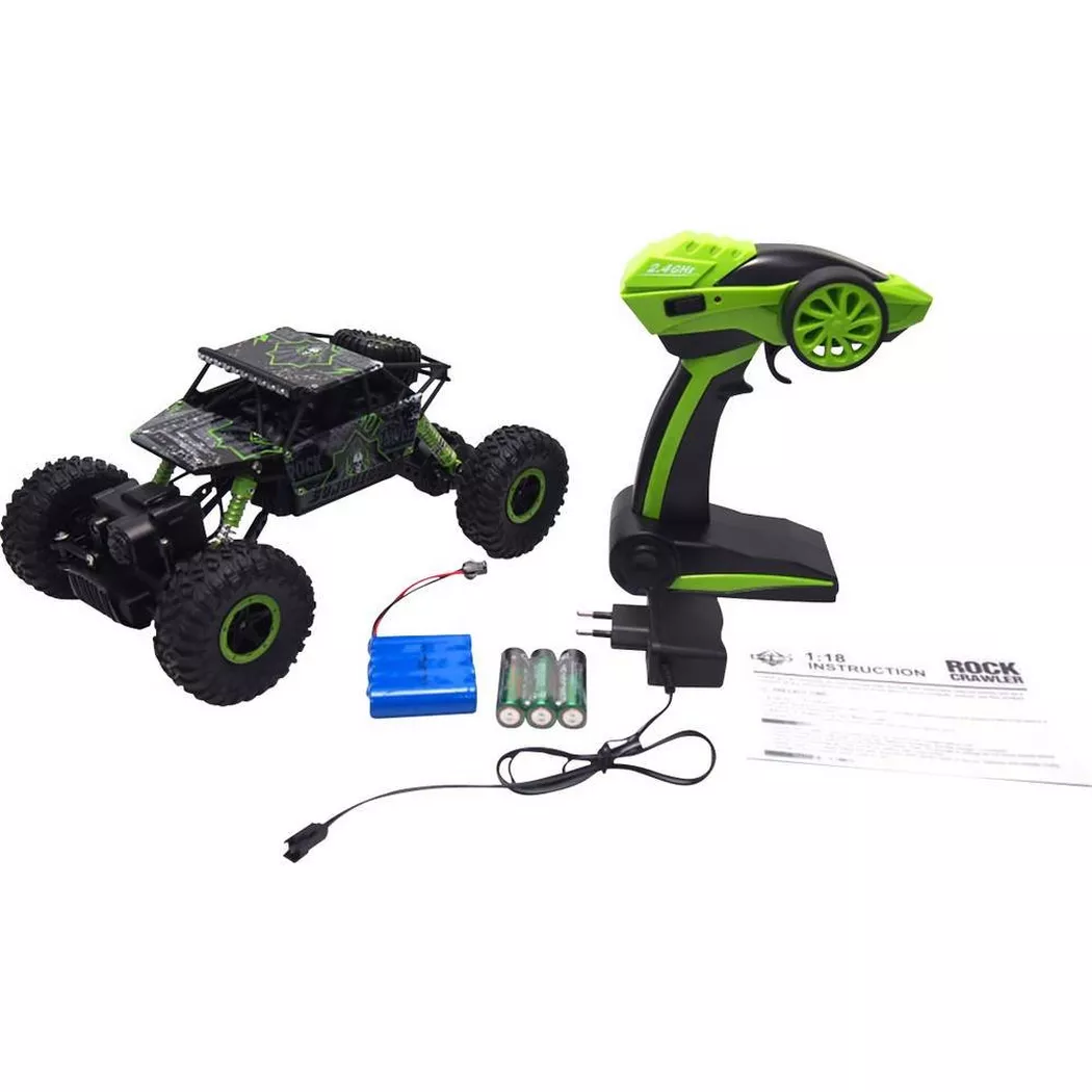 Amewi - 1:18 Elektro Rock Crawler Conqueror RtR, One Size, Grün
