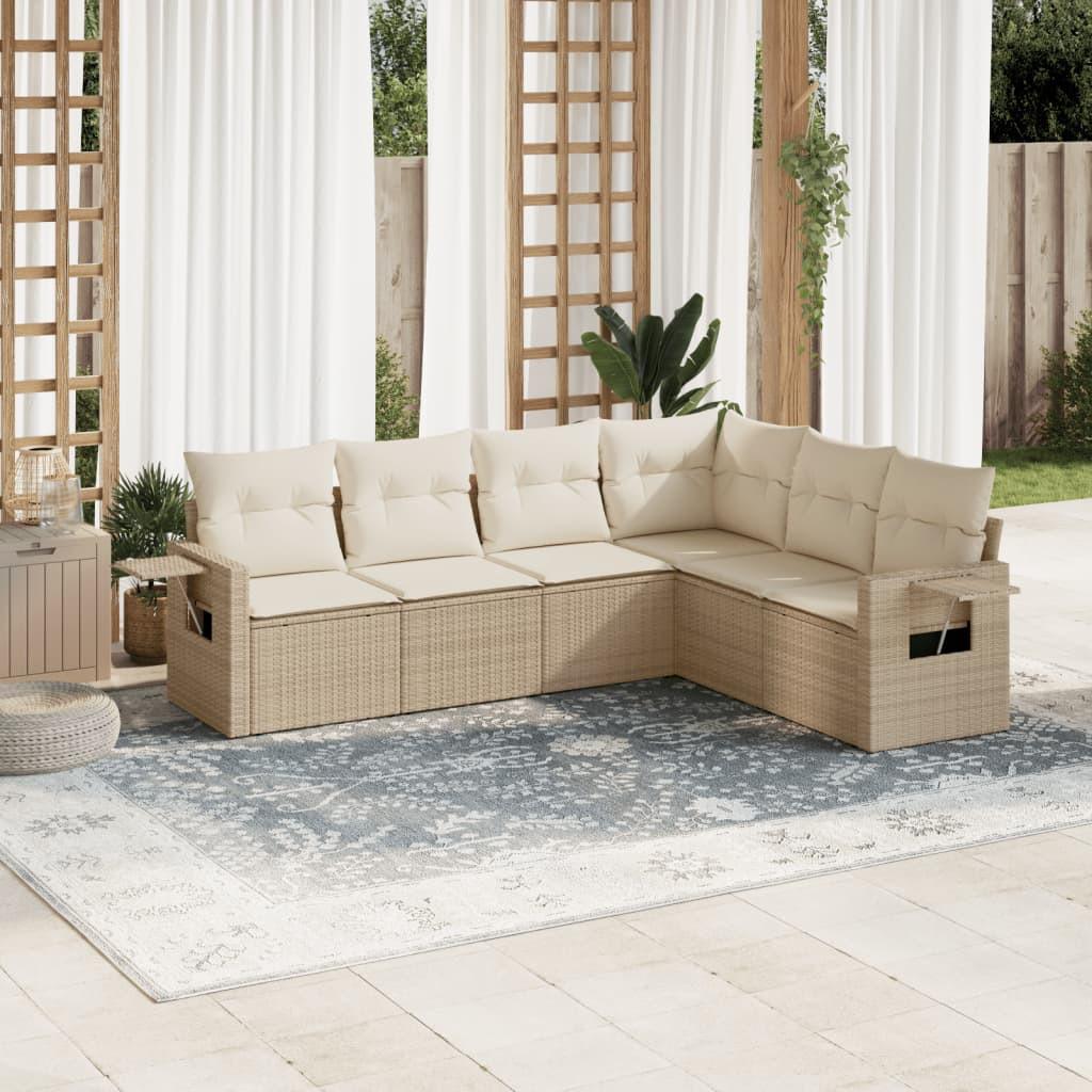 VidaXL set divano da giardino Polirattan  