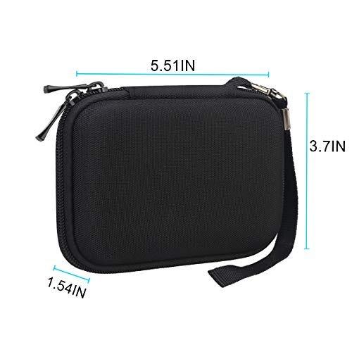 Only-bags.store  Étui de protection pour disque dur externe Samsung T7 Shield/Samsung T7/T7 Touch SSD portable 500 Go 1 To 2 To USB 3.2 rigide EVA étanche résistant aux chocs, sac de voyage, noir + noir 