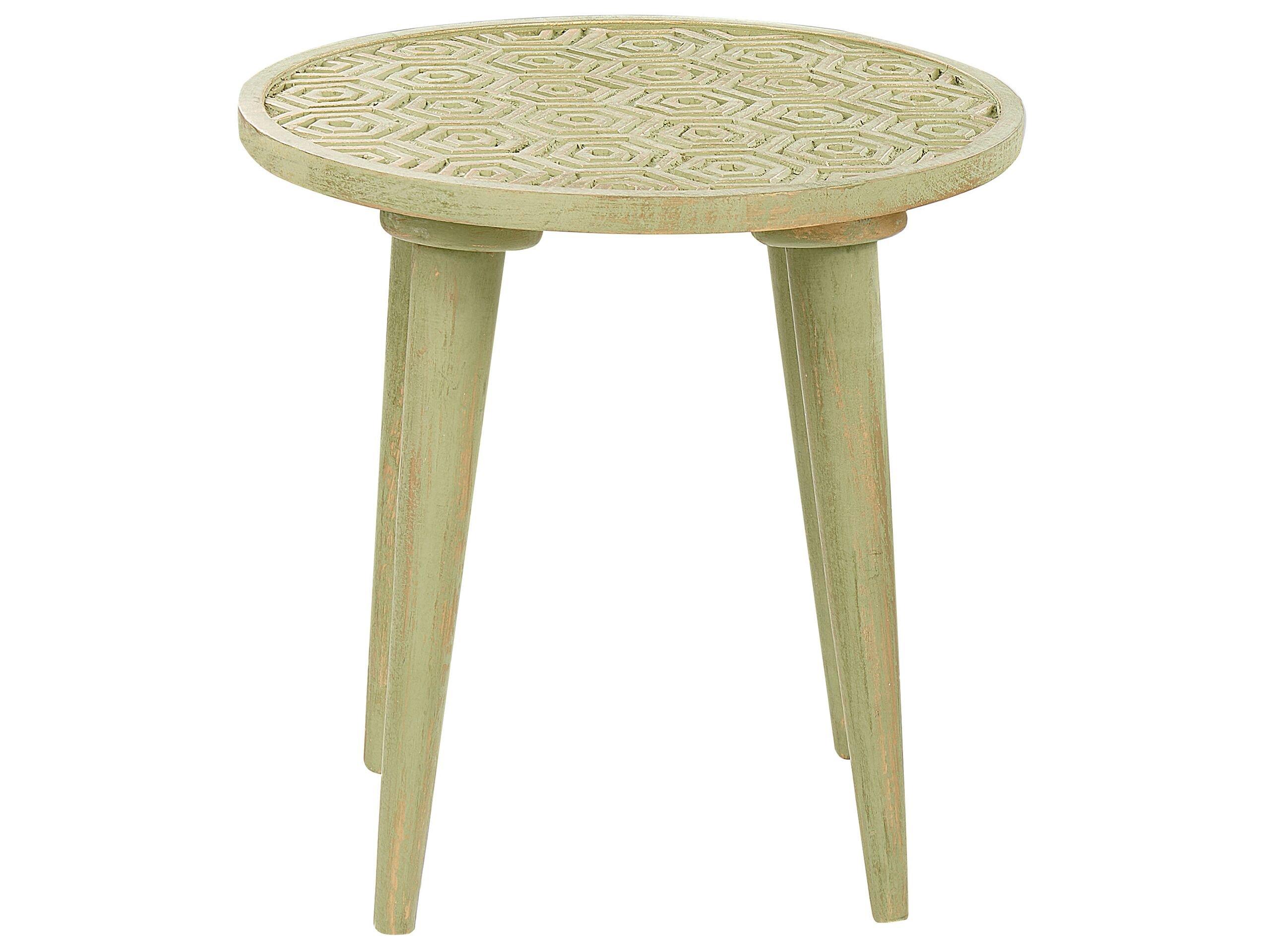 Beliani Ensemble de tables en Manguier Traditionnel MAHARO  