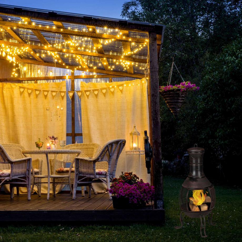 Northio Cheminée d'extérieur de style mexicain  