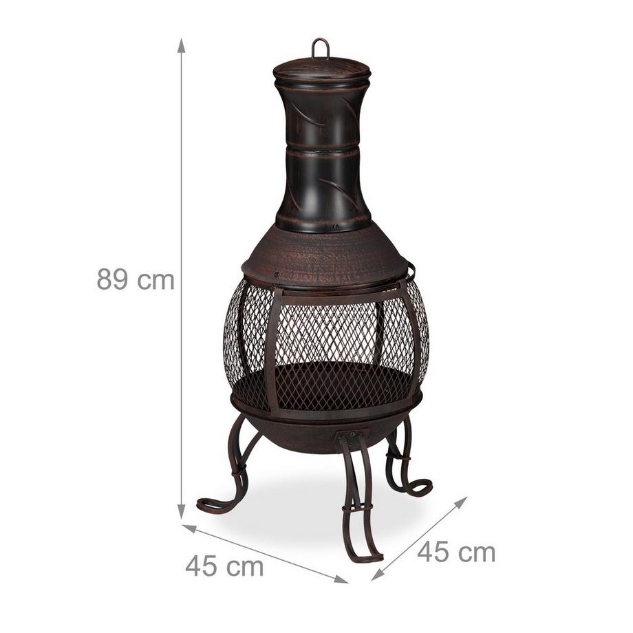 Northio Cheminée d'extérieur de style mexicain  