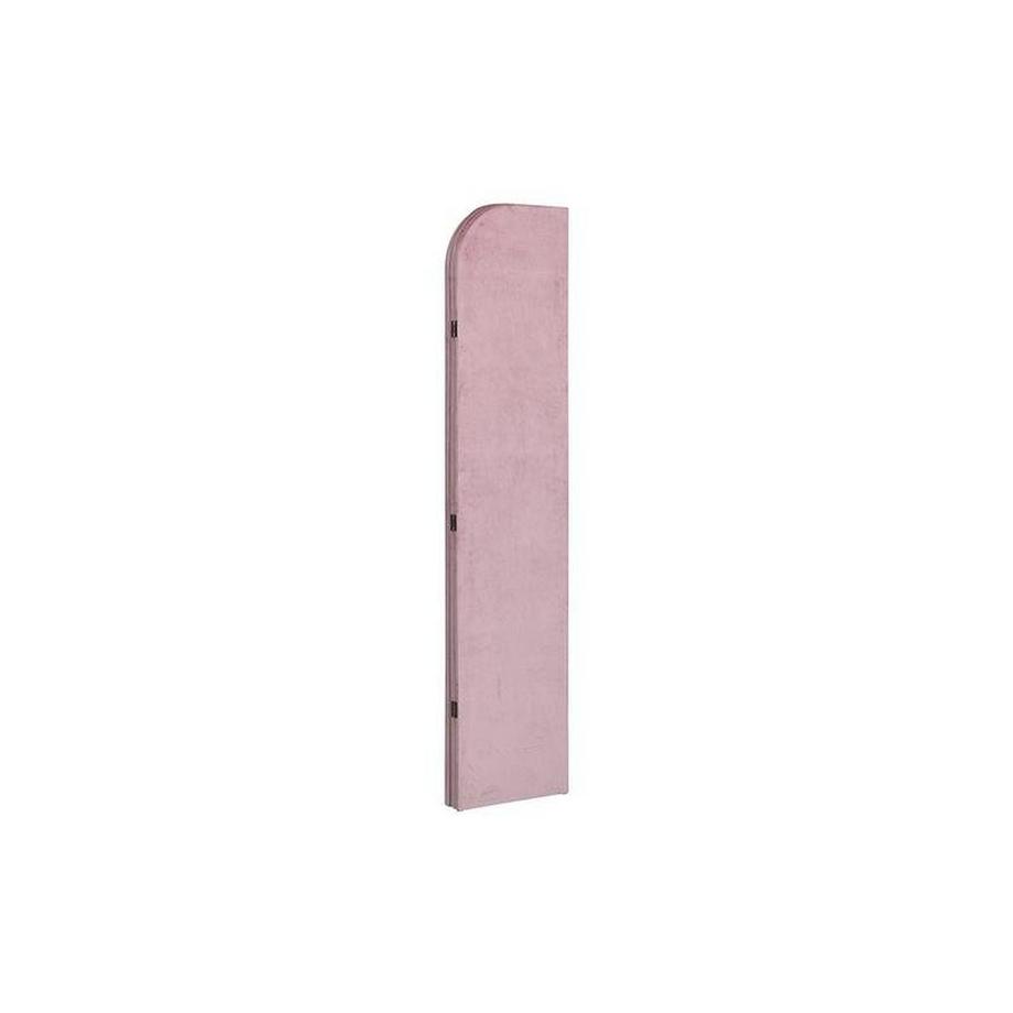 Vente-unique Paravent 3 pans en velours uni 1 VELVET Rose  