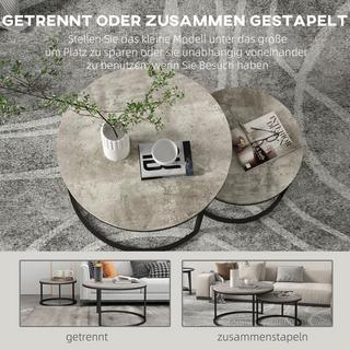 HOMCOM Couchtisch Set  
