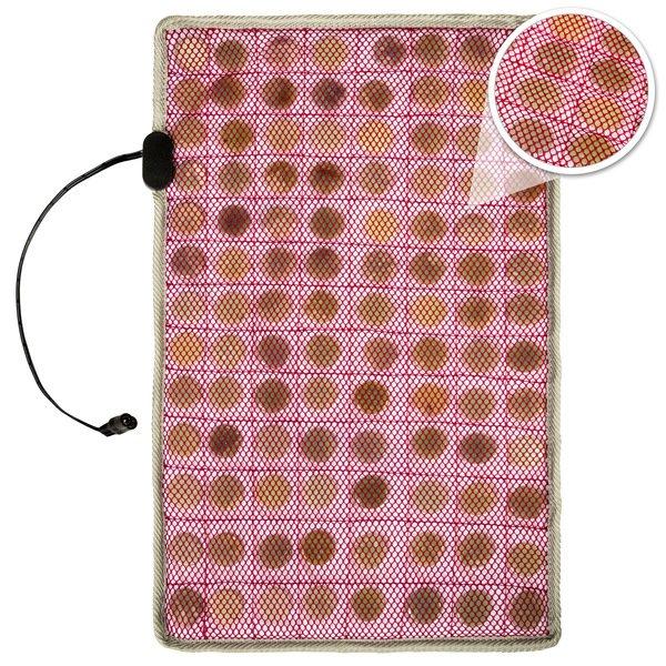 Tectake  Materassino massaggiante Shiatsu, giada riscaldante + telecomando 