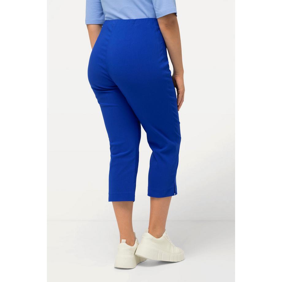 Ulla Popken Pantalon Bengalina Longueur Mollet Coupe Droite Taille Élastique  