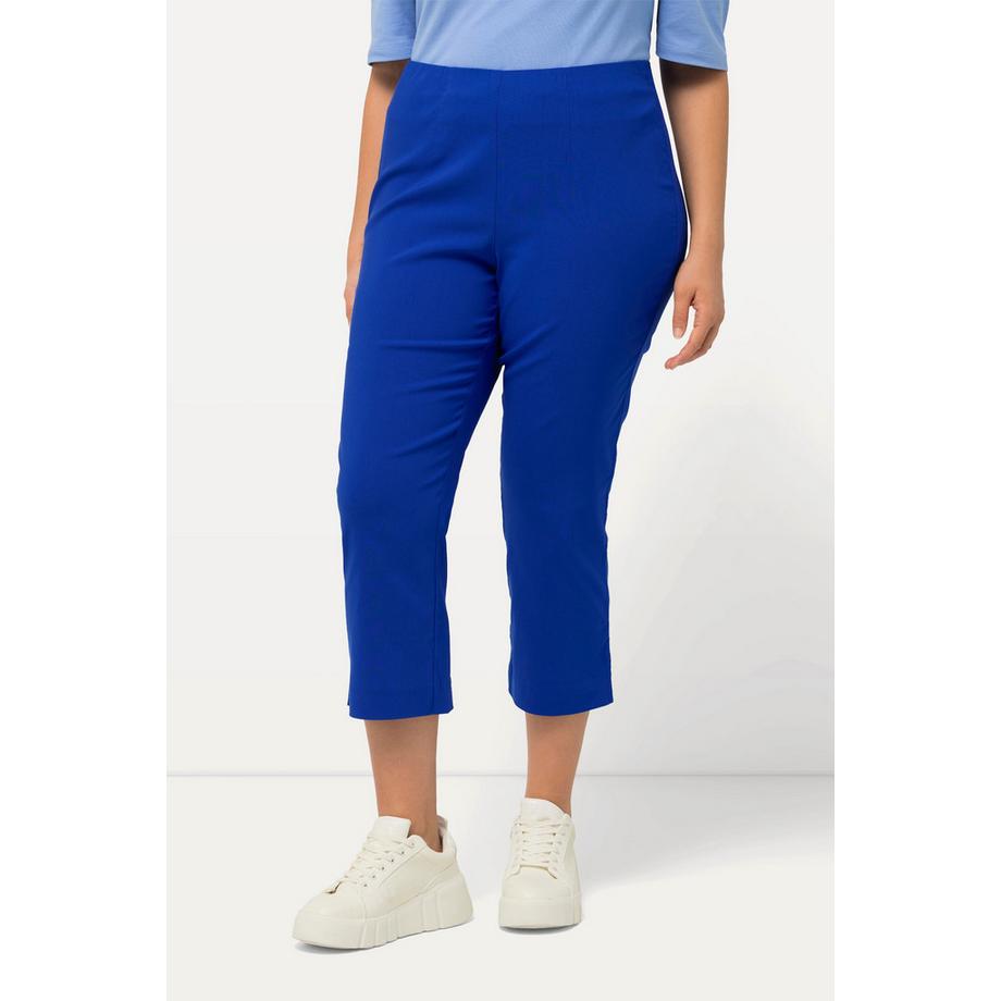 Ulla Popken Pantalon Bengalina Longueur Mollet Coupe Droite Taille Élastique  