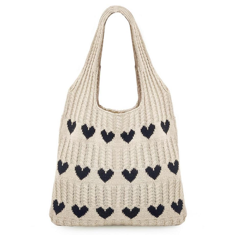 Sac de plage D'été, Sac Tricoté Plage, Sac à bandoulière Sacs d'été pour Voyage