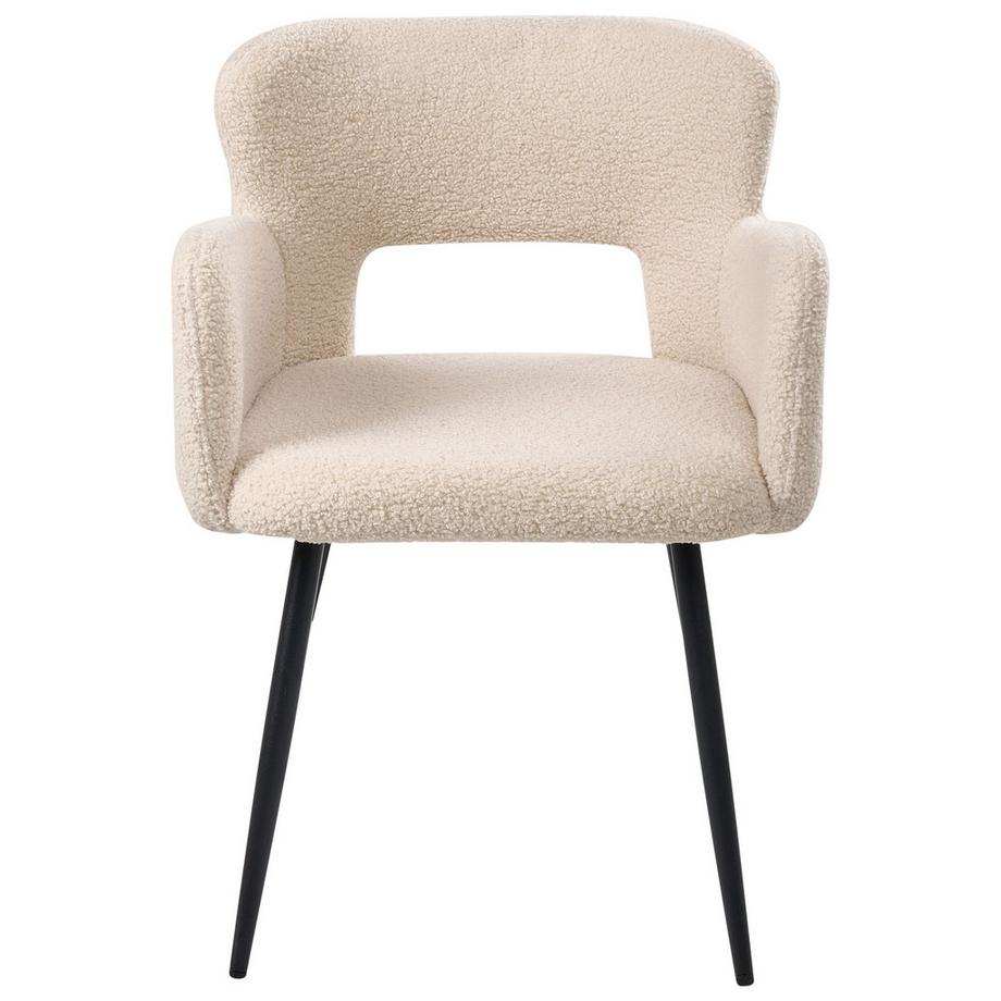 Beliani Set di 2 sedie da pranzo en Bouclé Moderno SANILAC  