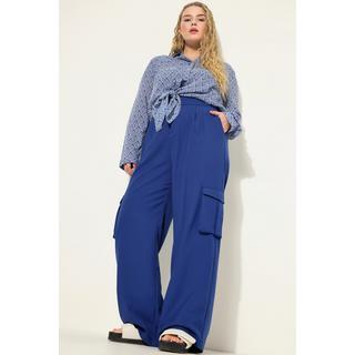 Studio Untold  Cargohose, High Waist, Wide Legs, teilelastischer Bund, Cargotaschen 