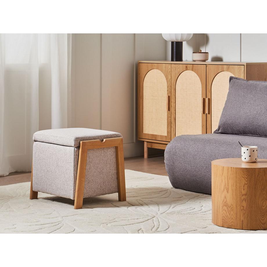 Beliani Pouf de rangement en Tissu  EDLAND  