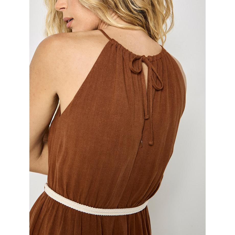 APRICOT Combinaison coton mélangé jambes larges  
