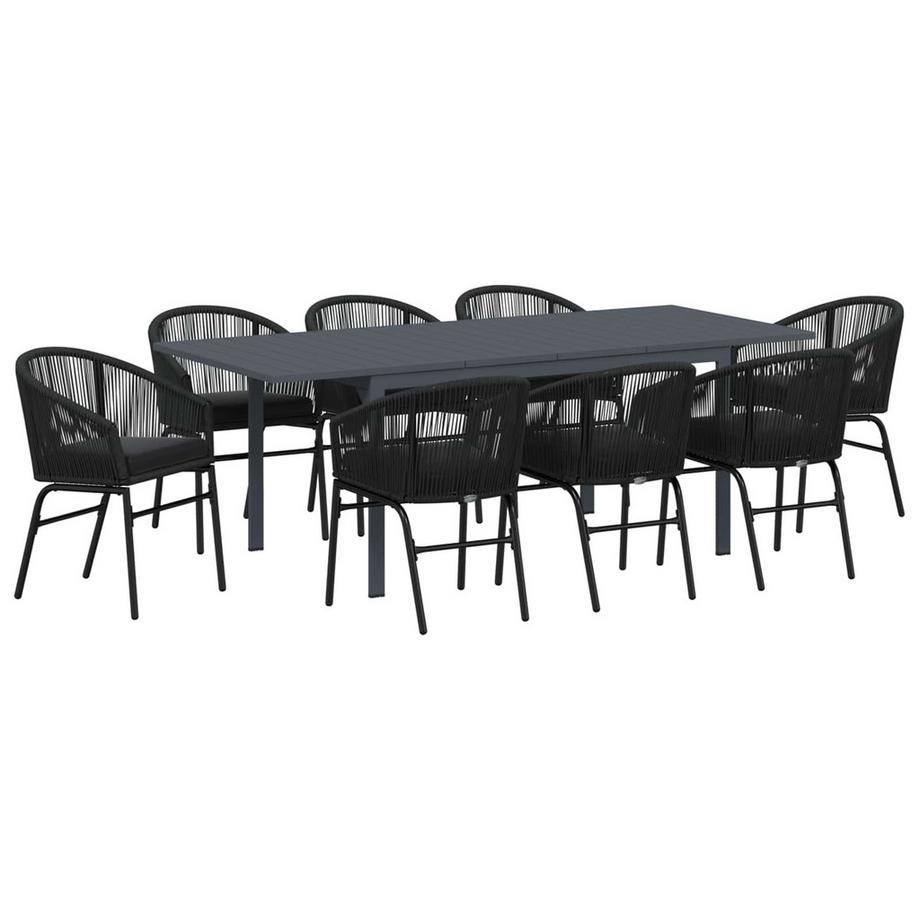 Ensemble de salle à manger pour jardin poly rattan