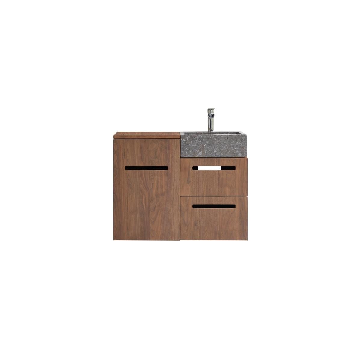 Arredo in quercia con lavabo 120 cm Easy - Arredo bagno - Tikamoon