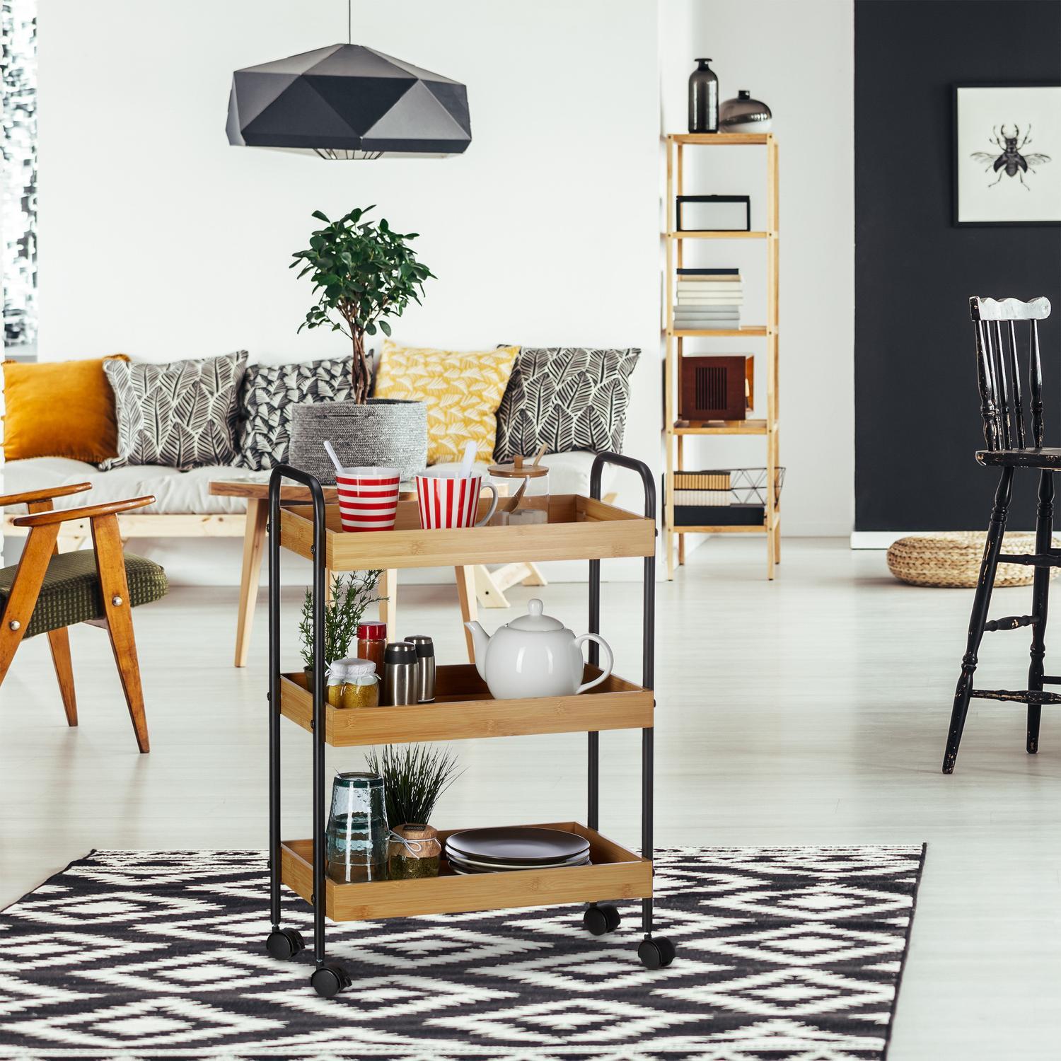 Northix Servierwagen mit 3 Ebenen  