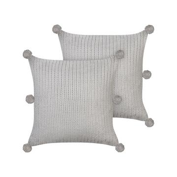 Dekokissen 2er Set aus Baumwolle Boho OCOTEA