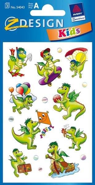 Z-DESIGN Z-DESIGN Sticker Kids 54043 Drache 3 Stück  