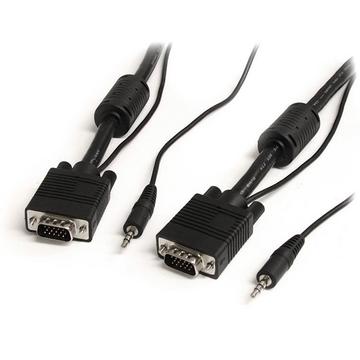 StarTech.com 5 m Monitor-VGA-Koaxial-Videokabel mit Audio für hohe Auflösung - HD15 Stecker/Stecker