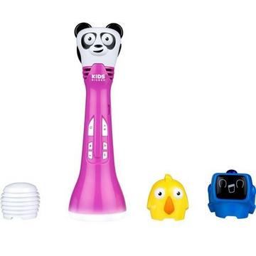 Microphone de karaoké pour enfants  avec changeur de voix Rose