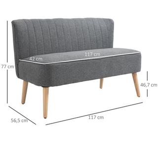 HOMCOM Sofa 2-Sitzer  