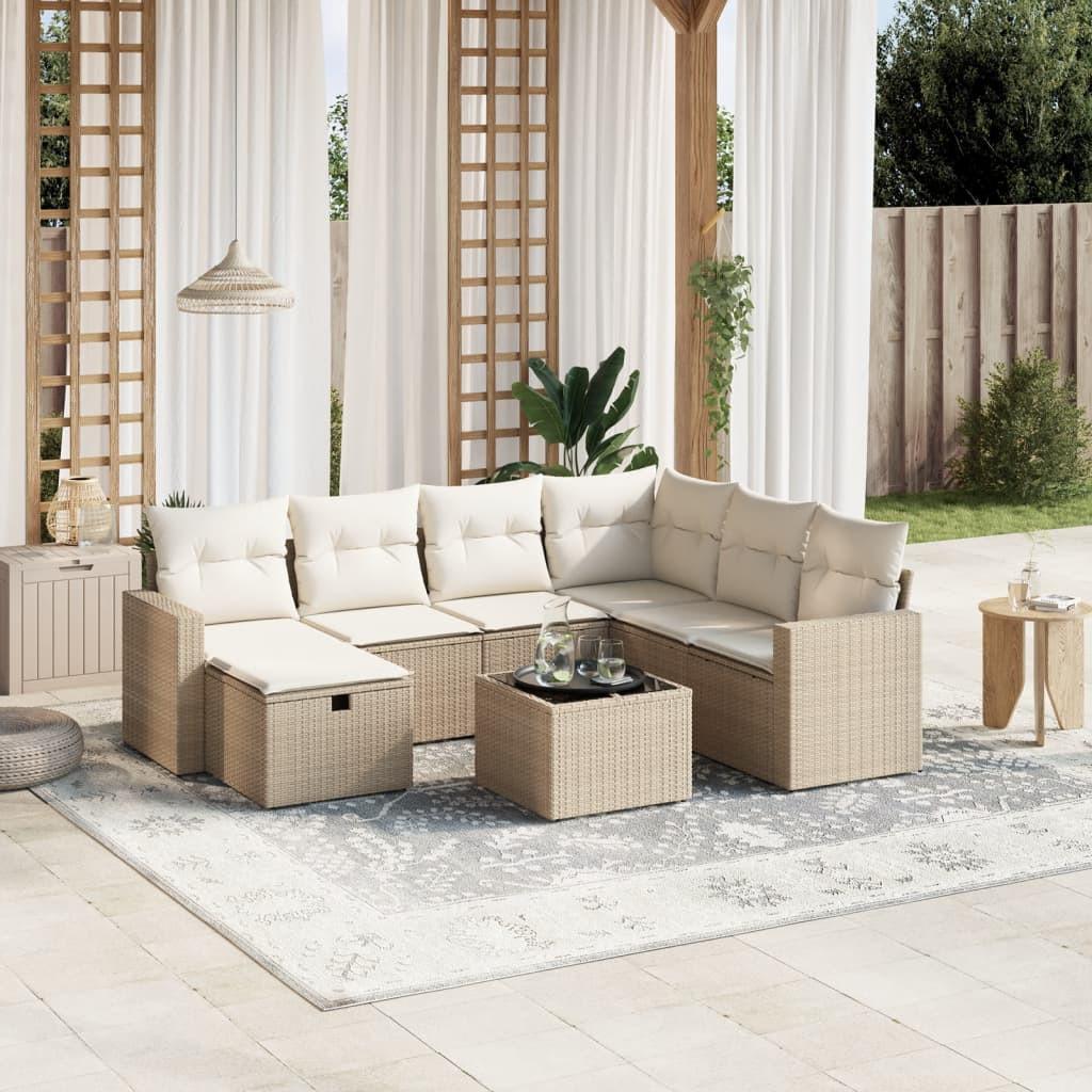 VidaXL set divano da giardino Polirattan  