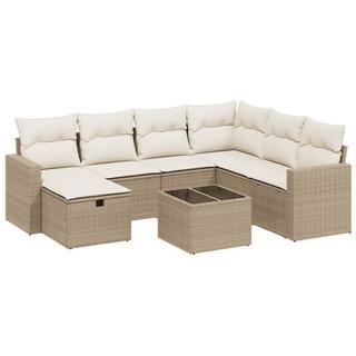 VidaXL set divano da giardino Polirattan  