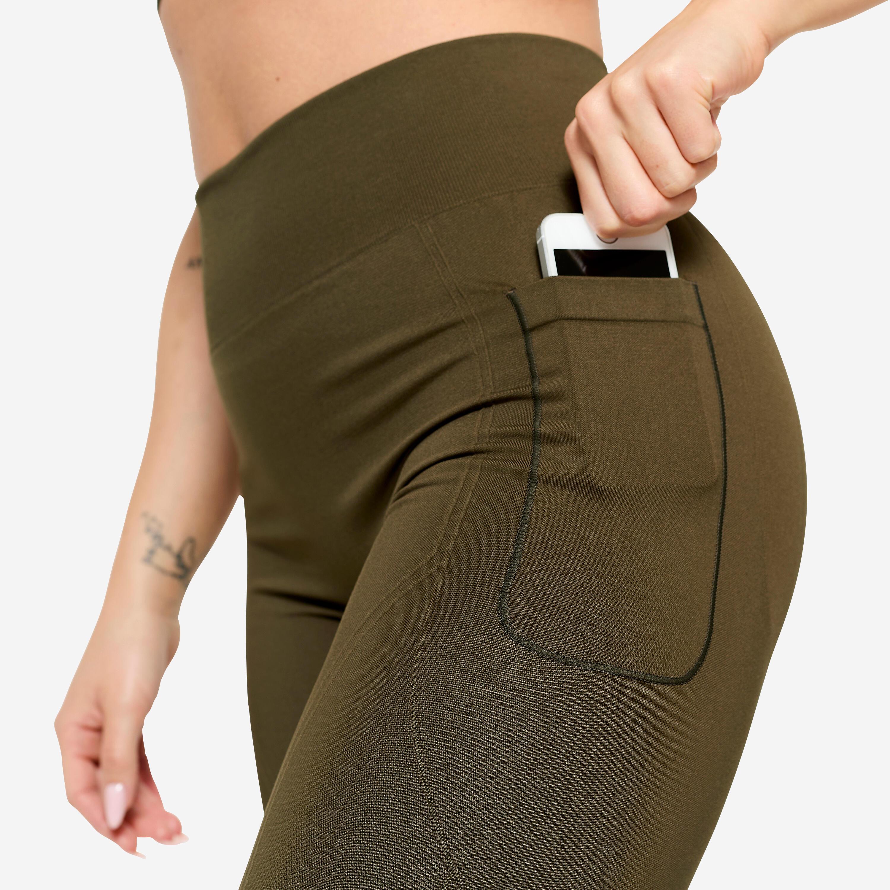DOMYOS  Legging femme seamless push-up polyester 