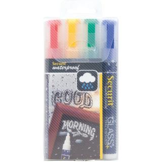 SECURIT SECURIT Kreidestift 2-6mm, wasserfest 4 Stück  
