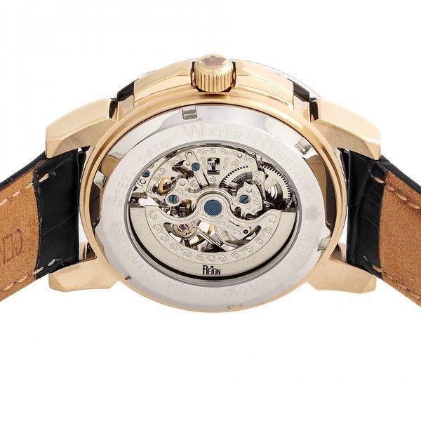 Reign  Montre Reign Philippe Squelette Automatique avec Bracelet en Cuir 