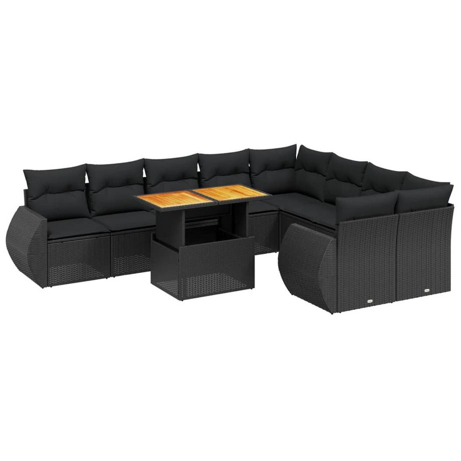 set divano da giardino Polirattan