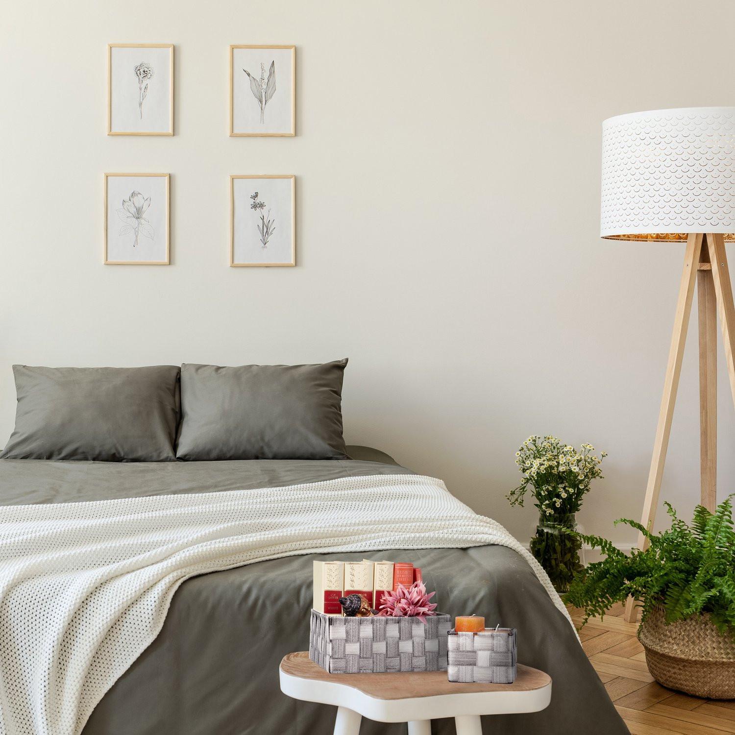 Northix Lot de 4 paniers de rangement en plastique  