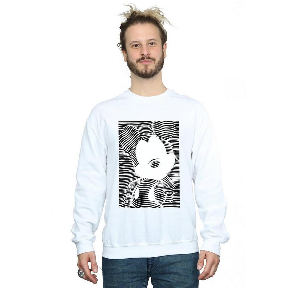 Disney Mickey Mouse Optical Illusion Sweatshirt  