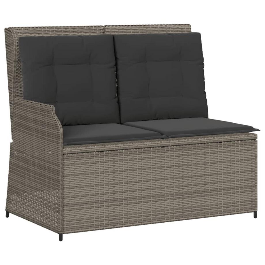Verstellbare gartenbank poly-rattan
