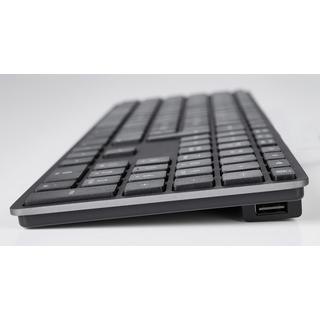 LMP  KB-1243-BIG Tastatur USB Schweiz Grau 