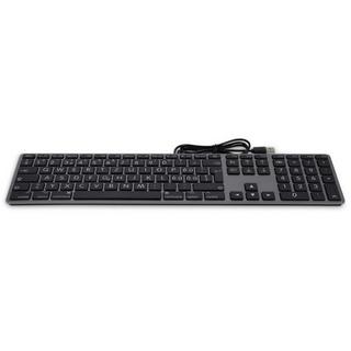 LMP  Large Font USB Keyboard 110 keys wired USB keyboard with 2x USB and aluminum upper cover Swiss s 