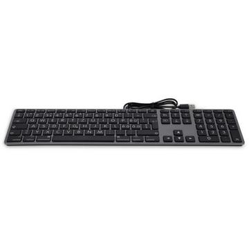 KB-1243-BIG Tastatur USB Schweiz Grau