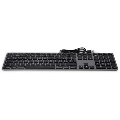 LMP  Large Font USB Keyboard 110 keys wired USB keyboard with 2x USB and aluminum upper cover Swiss s 