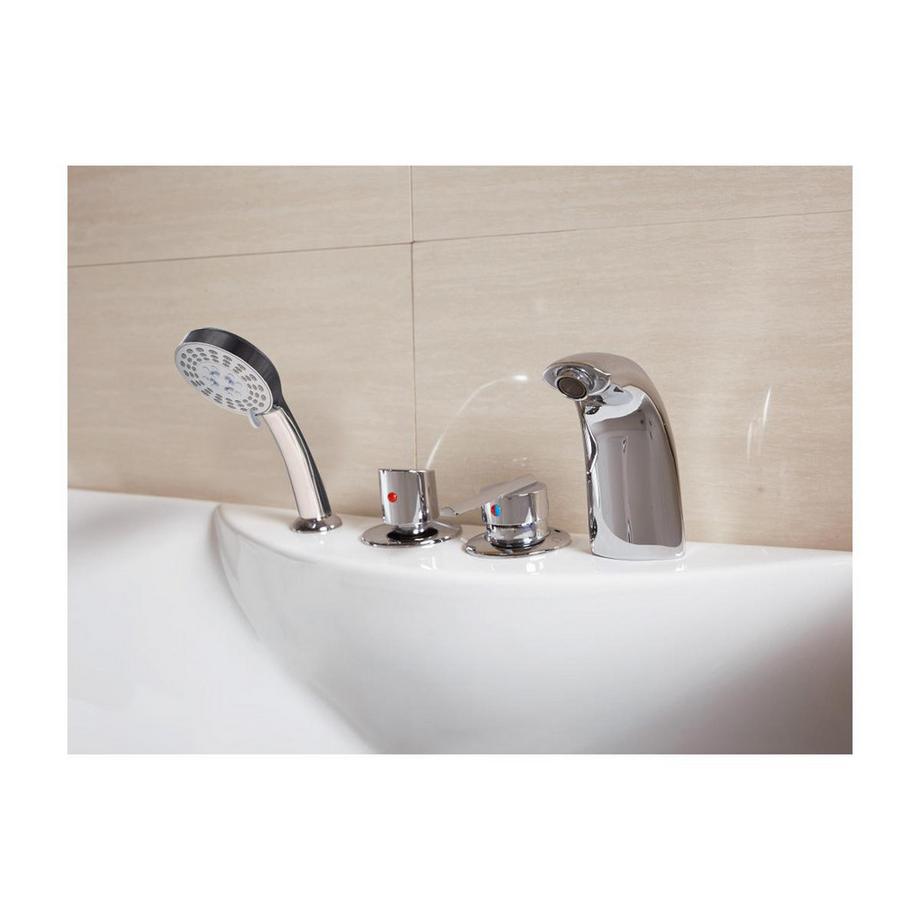 SHOWER DESIGN  Whirlpool Badewanne - 1 Person  - 140 Liter - Ecke Rechts - GAVINO 