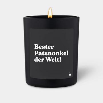 Bougie parfumée noire Flowery Bester Patenonkel der Welt!