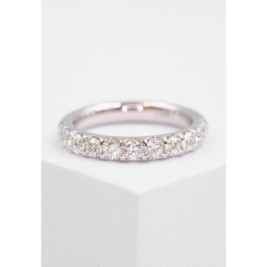 MUAU Schmuck  Bague diamant 1.00ct. or blanc 750 