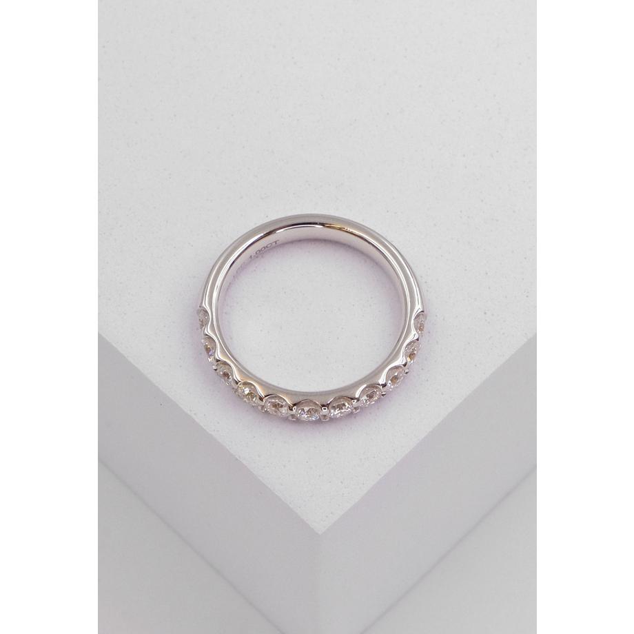 MUAU Schmuck  Bague diamant 1.00ct. or blanc 750 