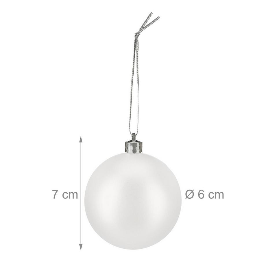 Northix Lot de 100 boules de Noël  