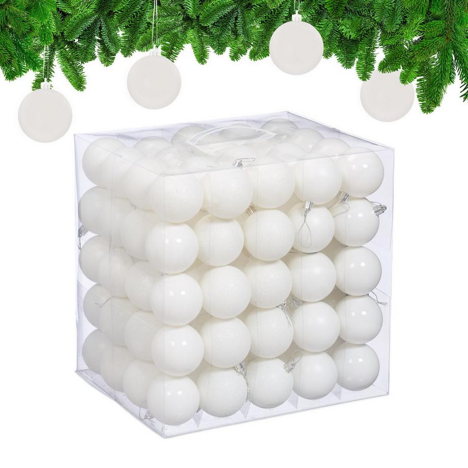 Set di palline per albero di Natale, confezione da 100