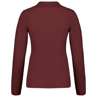 Kariban  damen poloshirt mit langen ärmeln piqué 