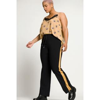 Studio Untold  Pantalon coupe Straight à bande colorée sur le côté et taille élastique 