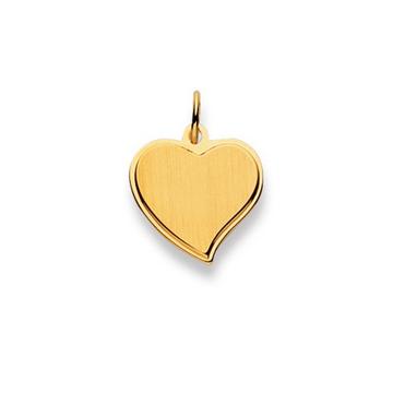 Pendentif coeur or jaune 750, 19x15mm