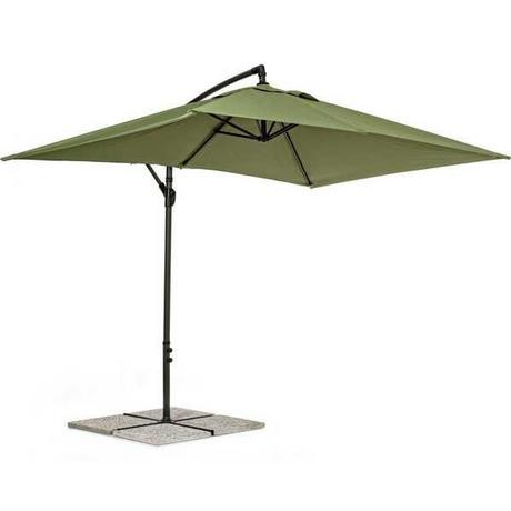 mutoni Parasol déporté de jardin Texas 200x300 olive  